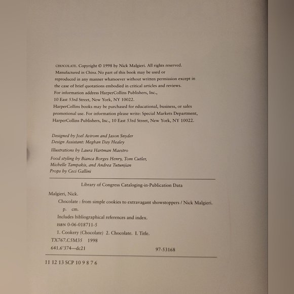 Chocolate From Simple Cookies to Extravagant Showstoppers, by Nick Malgieri. New - Picture 6 of 11